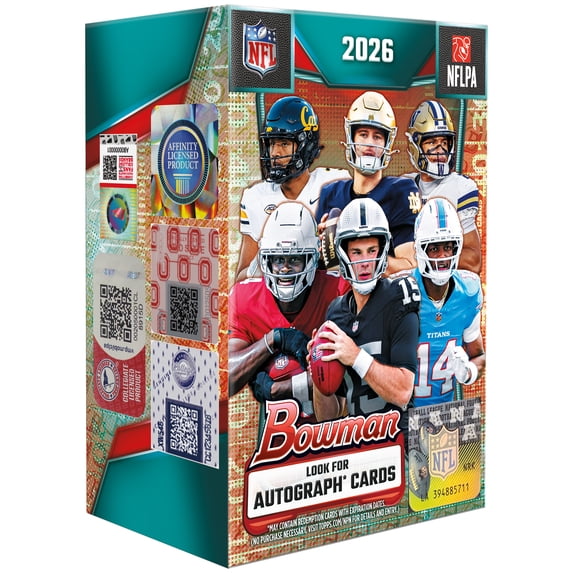 Collectible 2026 Topps Bowman Football Trading Cards Value Box