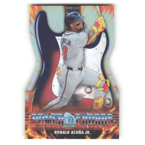 2026 Bowman Power Chords #PC-3 Ronald Acuna Jr. Atlanta Braves  MLB Baseball Trading Card