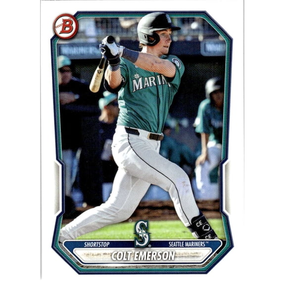 2026 Bowman Prospects #BP-108 Colt Emerson Seattle Mariners  RC Rookie MLB Baseball Base Trading Card