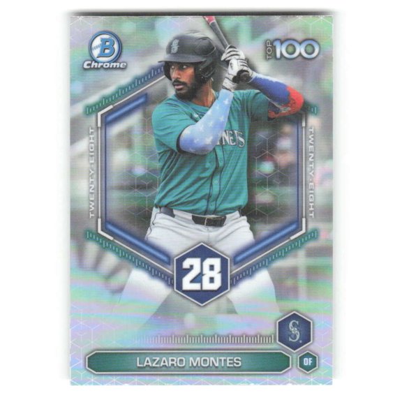 2026 Bowman Scouts Top 100 #BTP-28 Lazaro Montes Seattle Mariners MLB Baseball Trading Card
