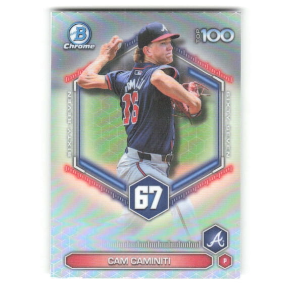 2026 Bowman Scouts Top 100 #BTP-67 Cam Caminiti Atlanta Braves MLB Baseball Trading Card