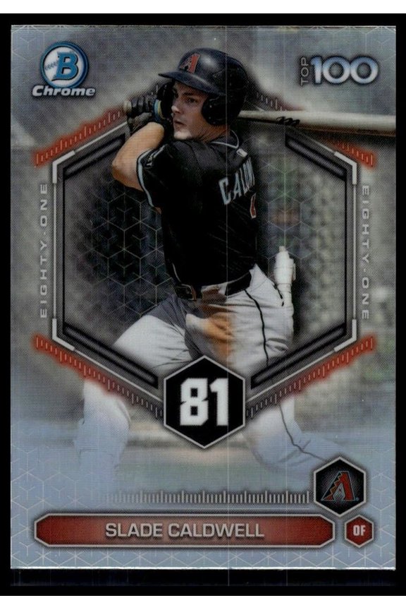2026 Bowman Scouts' Top 100 BTP-81 Slade Caldwell Arizona Diamondbacks Baseball Card Arizona Diamondbacks MLB BASEBALL Trading Card