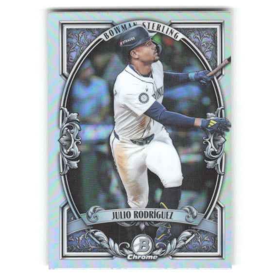 2026 Bowman Sterling #BST-3 Julio Rodriguez Seattle Mariners  MLB Baseball Trading Card