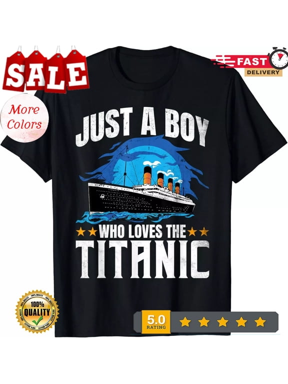 2026/Boys who just love the RMS Titanic Tee Shirts Gift Unisex T-Shirt