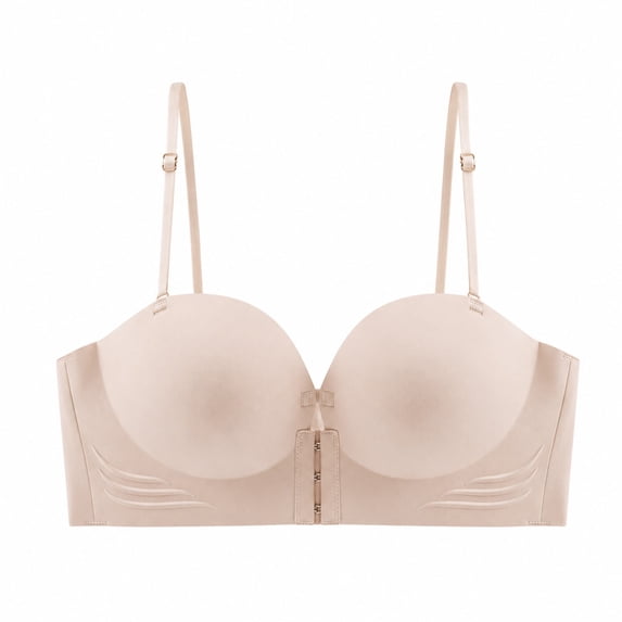 2026 Bras for Women JIANLAI Front Closure Underwire Support Bra, Removable Adjustable Thin Strap Seamless Bra, Multiway Daily Evening Outfit Support Bra