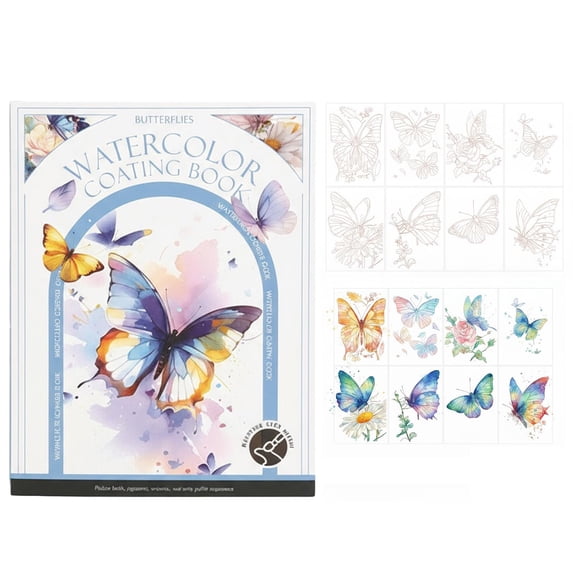 2026 Breathly Stress Relief Watercolor Art Kit with Foldable Paint Book for Adults & Hobbyists | Relaxing DIY Watercolor Painting Set with Versatile Colors & Quality Materials