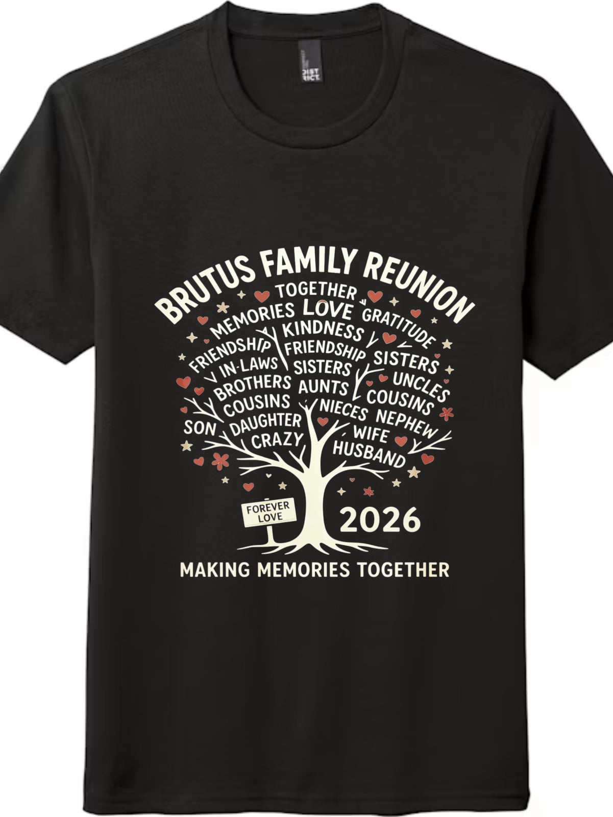 Matching Family Tree 2026 Brutus Family Reunion Family Tree Forever Love Matching Unisex ...