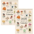 thumbnail image 1 of 2026 Bucket List Calendar - Celebration of Life’s Seasons, Inspirational 12-Month Wall Calendar with Illustrated Pages & DIY-Friendly Design for Mindful Living & Simple Joys, 1 of 5
