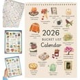 thumbnail image 1 of 2026 Bucket List Calendar - Celebration of Life’s Seasons, Inspirational 12-Month Wall Calendar with Illustrated Pages & DIY-Friendly Design for Mindful Living & Simple Joys, 1 of 5