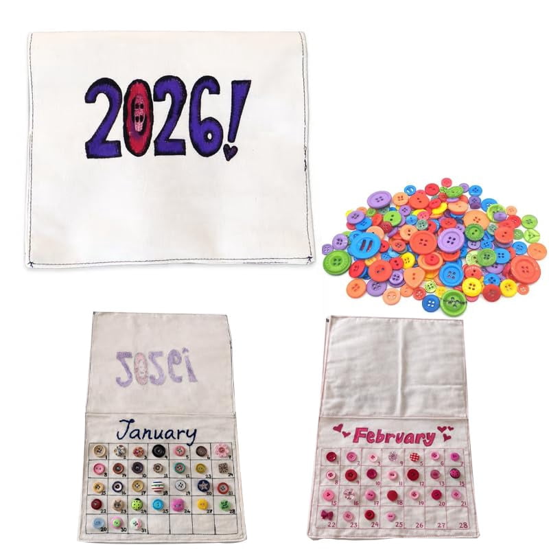 2026 Button Calendar: Stitch Your Year One Button at a Time, Wall ...
