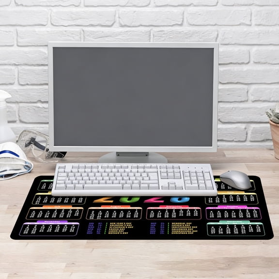 2026 Calendar 2026 Calendar Mouse Pad Compact Desk Mat For Office Use Calendar Mouse Pad