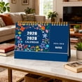 thumbnail image 1 of 2026 Calendar - Fwttom Desk Calendar, 2026 to 2028 Desk Calendar 36 Months Desk Calendar Ornamentstanding Flip Calendar for Home Office Supplies, 1 of 1
