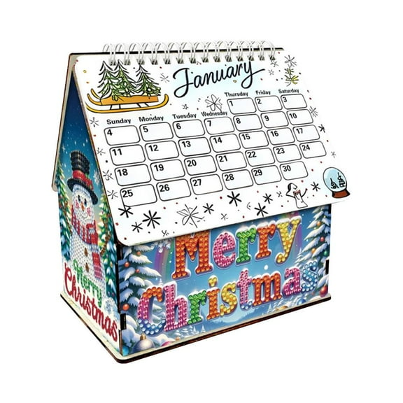 2026 Calendar Kit With Irregular Shaped Diamonds Kit for Home School Scheduling Office