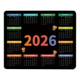thumbnail image 1 of 2026 Calendar Mouse Pad Compact Desk Mat 9x7.5 inch Non-Slip Rubber Base Smooth Surface for Optical Mice Office Home Year Planner from Jan to Dec, 1 of 6