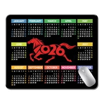 2026 Calendar Mouse Pad for Office - Compact Non-Slip Desk Mat, Durable Smooth Surface Home Workstation Organizer Tear-Resistant Space-Saving