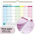 thumbnail image 1 of 2026 Calendar Wall Calendar 2026-2027 18 Months Jan 2026 - Dec 2027 Sturdy Twin-Wire Binding,Thick Paper,Holidays,To-dos ＆ Notes Great for Hanging on The Wall, 1 of 7
