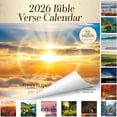 thumbnail image 1 of 2026 Calendar Wall, Paired with Serene Landscape Prints and Encouraging Bible Verse Wall Art, for Daily Planning and Spiritual Home Wall Enhancement, 1 of 9