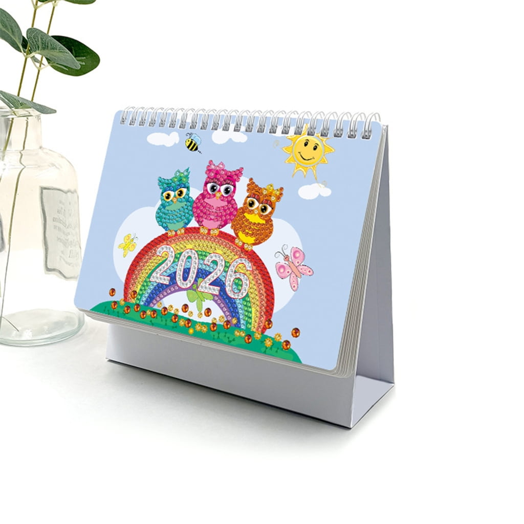 2026 Art Desk Calendar Set from 01/2026 to 12/2026 For Beginner Crafting Project