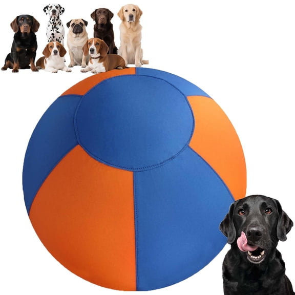 2026 Calming Jumbo Ball for Dogs,10/18/22" Herding Ball for Dogs,Giant Dog Ball,Durable Tear-Resistant Big Ball with Handle Cover & Pump for Exercise Dogs Training & Backyard Play