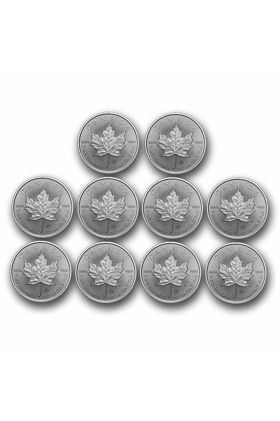 2026 Canada 1 oz Silver Maple Leaf BU (Lot of 10)
