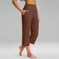 thumbnail image 1 of 2026 Capri Pants for Women High Waisted Workout Yoga Capris Leggings Straight Leg Athletic Cropped Pants with Pockets, 1 of 6