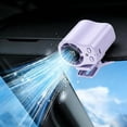 thumbnail image 1 of 2026 Car Clip on Air Conditioner Fan with LED Display - 360° Rotation, 199 Speeds & Semi-Cooling Technology, USB Rechargeable Personal Fan, Hands-Free Clip on Fan for Cars, Work (Purple), 1 of 10