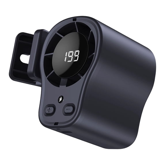 2026 Car Clip on Air Conditioner Fan with LED Display - 360掳 Rotation, 199 Speeds & Semi-Cooling Technology, USB Rechargeable Personal Fan, Hands-Free Clip on Fan for Cars, Work, Camping