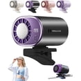 thumbnail image 1 of 2026 Car Clip on Air Conditioner Fan with LED Display, Portable Mini Cooling System for Auto Vehicle, USB Rechargeable Battery Powered Gadget, 360° Rotation Adjustable 199 Speeds Truck Tent,Black, 1 of 8