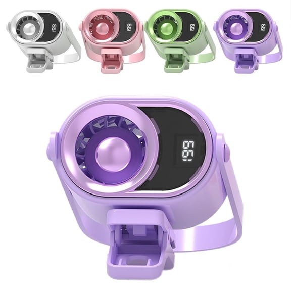2026 Car Clip-on Air Conditioner Fan, Hands-Free Personal Cooling Fan with LED Display, 360° Rotation Portable Mini Fan with 199 Speeds & Cooling Tech