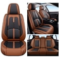 thumbnail image 1 of 2026 Car Seat Cover for Chevrolet Trax , Black and Orange Car Seat Covers, Premium Leather 360° Full Wrapped Set Adjustable Split Rear Seat Suitable for All Seasons, Pet Car Seat Covers, 1 of 9