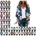 thumbnail image 1 of 2026 Cardigans for Women Summer Plus Size Fashion Cardigan Casual Print Overcoat Spring Printed Top, 1 of 6