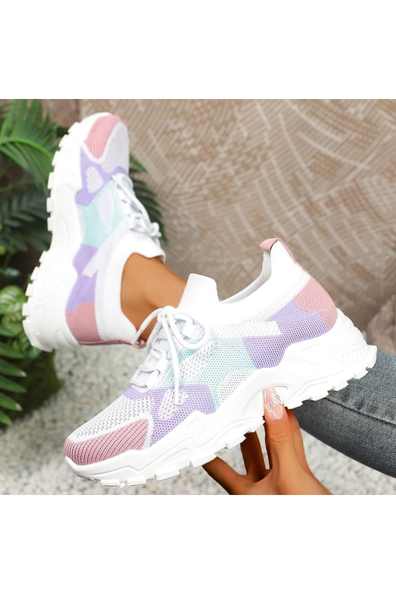2026 Casual Ultra-Light Women's Shoes Running Dad Shoes Mesh Shoes Summer Breathable Sports Shoes Lightweight Low Heel, Women Shoes, Sneakers