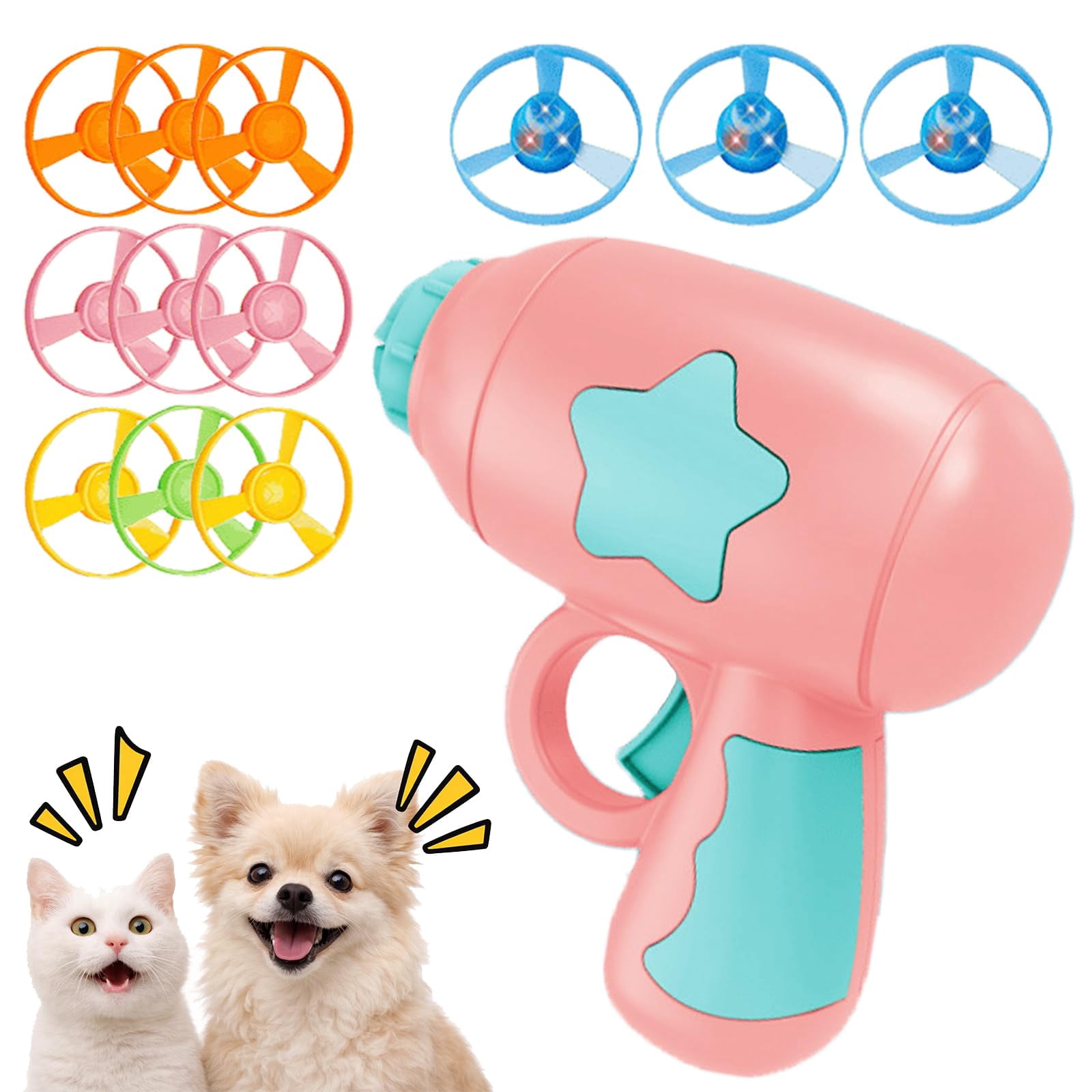 2026 Cat Fetch Toy Launcher & Cat Propeller Toy, Interactive Flying ...
