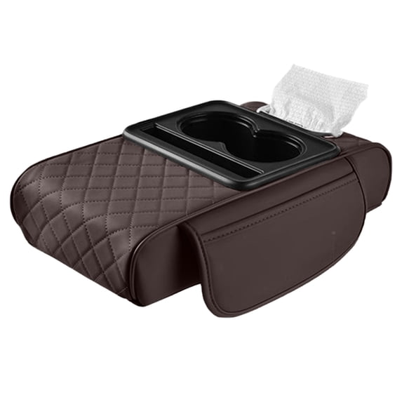 2026 Center Console Cover 4 In 1 Center Armrest Cushion With Cup Holder And Phone Mount Universal Armrest Storage Protector For Vehicles
