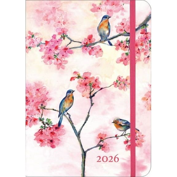 2026 Cherry Blossoms in Spring Weekly Planner (16 Months, Sept 2025 to Dec 2026), (Paperback)