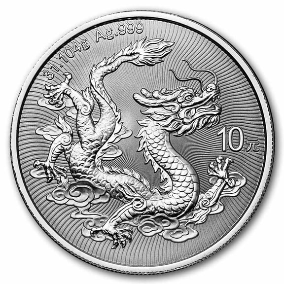 2026 China 1 oz Silver Dragon BU
