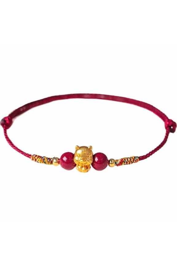 2026 Chinese New Year Horse Bracelet Animal Amulet Bracelets Adjustable Rope Braided For Women Bracelet Men Red Gifts