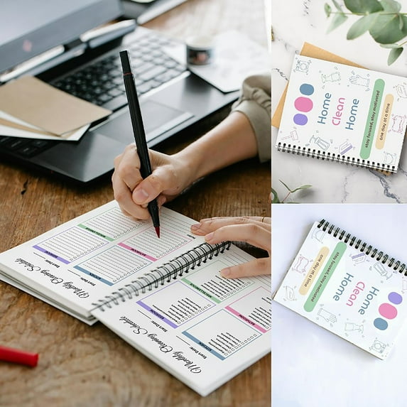 2026 Chore Chart Planner for Adults Home Cleaning Schedule Notebooks with Daily Task Checklists Weekly Organizer for Household Chores Cleaning Routines white 8.2 In