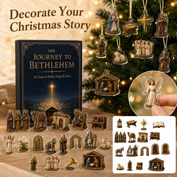 2026 Christmas Advent Calendar, Nativity Scene 24‑Day Countdown Set ...