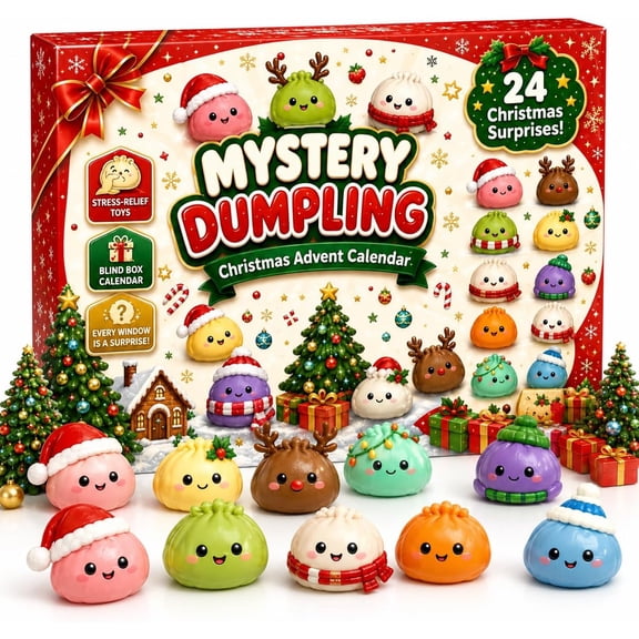2026 Christmas Advent Calendar with 24 Fidget Toys 24 Days of Sensory Surprises Countdown Gift for Adults Stress Relief Holiday Party Favors