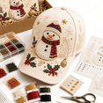 thumbnail image 1 of 2026 Christmas Beaded Hat DIY Craft Kit,Holiday Bead Kit With Baseball Cap And Embroidery Supplies,Creative Christmas Craft Gift For Adults With Snowman Design(1PCS), 1 of 5