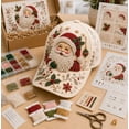 thumbnail image 1 of 2026 Christmas Beaded Hat DIY Craft Kit,Holiday Bead Kit With Baseball Cap And Embroidery Supplies,Creative Christmas Craft Gift For Adults With Snowman Design(1PCS), 1 of 5