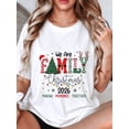 thumbnail image 1 of 2026 Christmas Crew T-Shirt, We Are Family Christmas Shirt, Family Christmas Tee, Festive Holiday Crew Neck, Christmas Party, 1 of 6