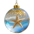 thumbnail image 1 of 2026 Christmas Decorations Marine Forest Life Acrylic Ball Ornaments, Handcrafted 2D Animal Christmas Tree Ornaments Nature Inspired Holiday Decor Seasonal Gifts, 2.76 Inch, 1 of 3