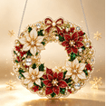 thumbnail image 1 of 2026 Christmas Diamond Painting Wreath Kit, Pre‑Designed DIY Beaded Wreath for Festive Home Ornament, 1 of 5