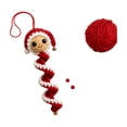 thumbnail image 1 of 2026 Christmas Elf Girl Crochet Starter Kit, Full Supplies Spiral Twisted Hanging Ornament Knitting Kit, DIY Handcraft Christmas Tree Window Decor Gift for Adults Kids, 1 of 6