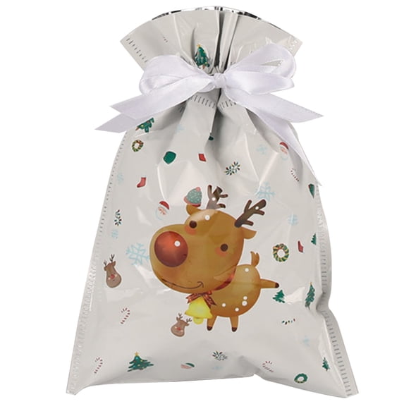 2026 Christmas Gift Bags, Festive Xmas Sacks for Presents, Holiday Candy Storage Bags, Decorative Wrapping Bags for Home Decor, Family Giving, Parties and Celebrations(Style A)