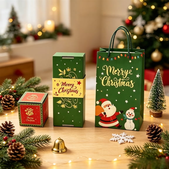 2026 Christmas Gift Bouncing Box 25pcs Surprise Jumping Boxes Party Favor Novelty Toy Paper Pop Up Container Festive Fun