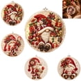 thumbnail image 1 of 2026 Christmas Gnome Diamond Art Ornament Kit DIY Christmas Santa Pearl Bead Painting Kit 2D Christmas Diamond Art Painting Hanging Pendant Craft Crystal Pearl Bead Wall Window Decor,B, 1 of 6