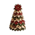 thumbnail image 1 of 2026 Christmas Home Party Decor DIY Quilted Christmas Tree Tabletop Decor Hand Stitched Fabric Xmas Tree Ornament Vintage Patchwork Christmas Desktop Decoration For Home Party Holiday Display, 1 of 7